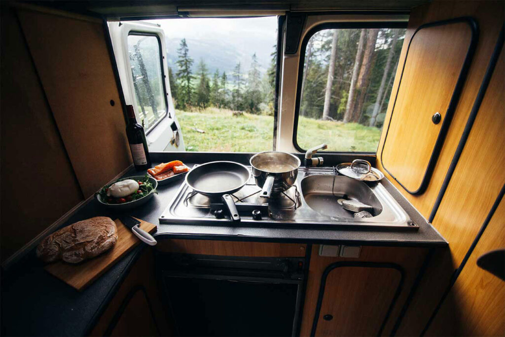 Tips for cooking in a camper